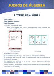 Loteria algebraica