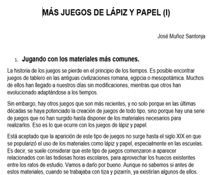 M&aacute;s l&aacute;piz y papel (I)