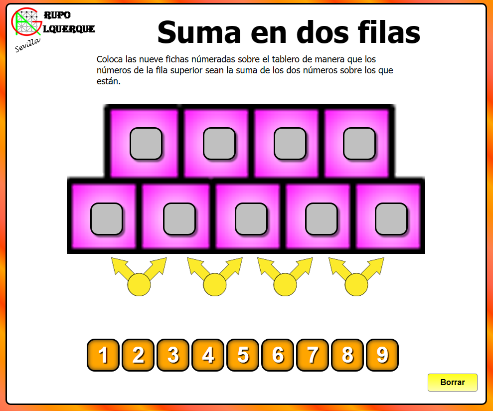 Suma en dos filas