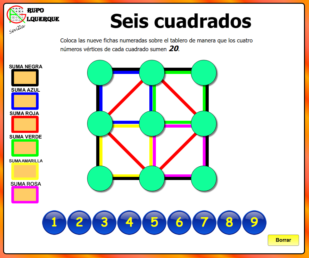 Seis cuadrados