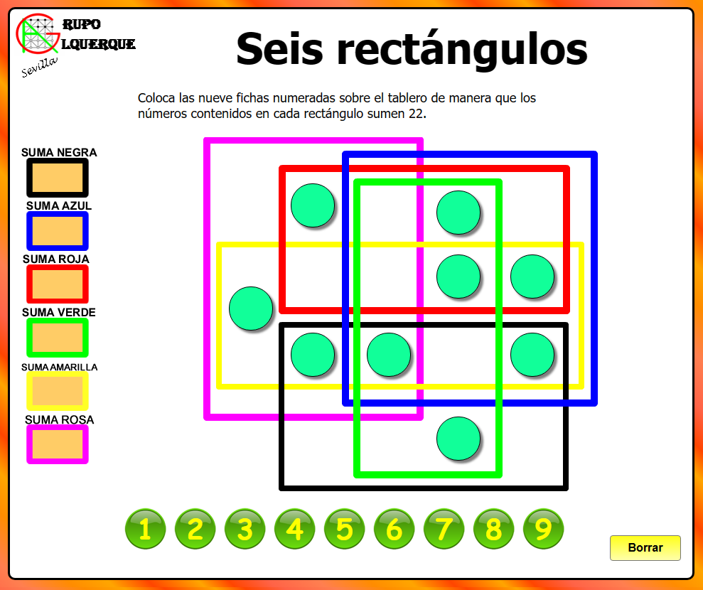 Seis rectángulos