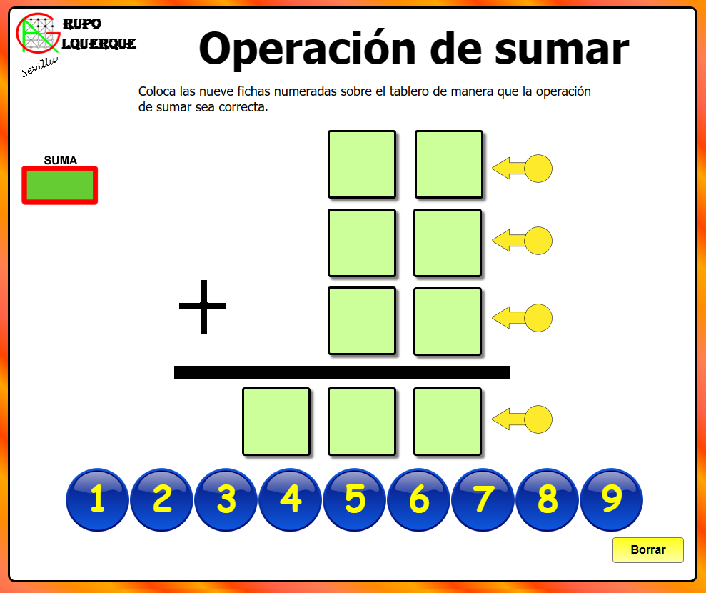 Operación de sumar