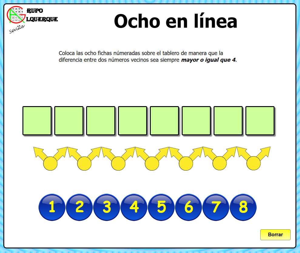 8 d&iacute;gitos en una l&iacute;nea