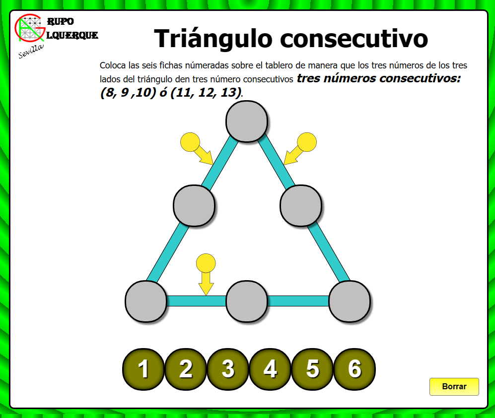 Tri&aacute;ngulo consecutivo